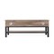 Merrick Lane Green River Rustic Farmhouse Entryway Bench with Bottom Storage Shelf